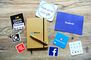 Social media and other marketing materials
