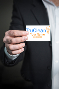 Business cards help market your cleaning business