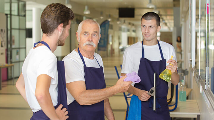 The key to improving employee retention in the janitorial industry is mentorship and training.