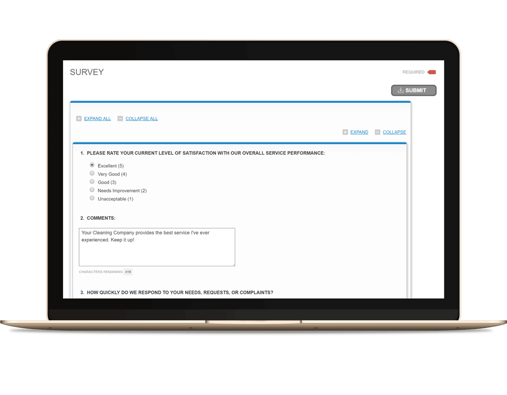 Use direct customer surveys to start a dialog between your team and specific clients or stakeholders.