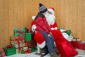 Santa delegates the children interviews to an army of Mall Santas.