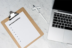 List of Job Responsibilities As you write the job description remember that it is more than a list of job responsibilities.